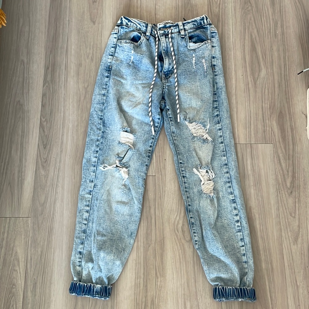 Celebrity Pink Jean Joggers